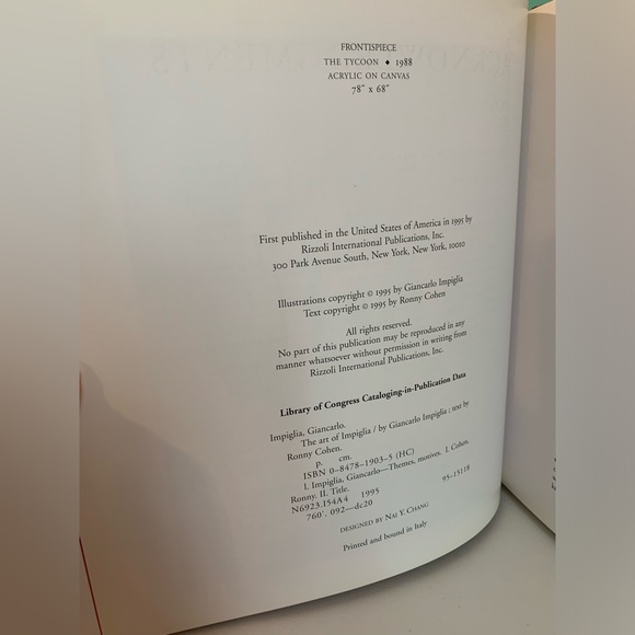 Signed!  Art of Impiglia by Ronny Cohen, Giancarlo Impiglia and Rizzoli - Picture 4 of 6